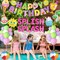 Summer Pool Beach Party Decorations - Balloons, Banner, Cake, Topper (Pink)